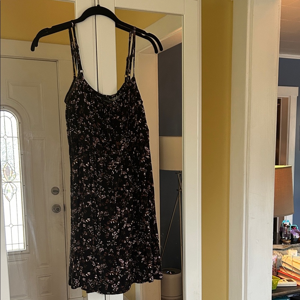 Banana Republic Black and White Floral Mini Dress
